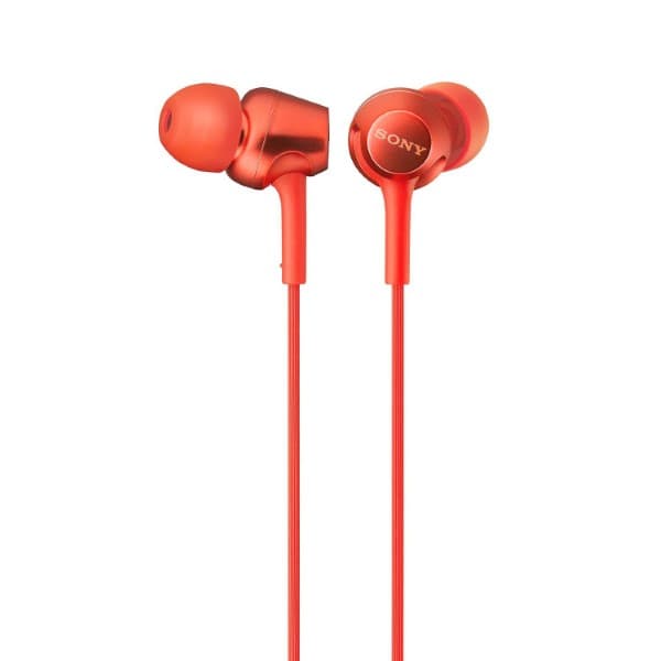 Sony MDR-EX255AP Wired in Ear Headphone with Mic (Red) - 4