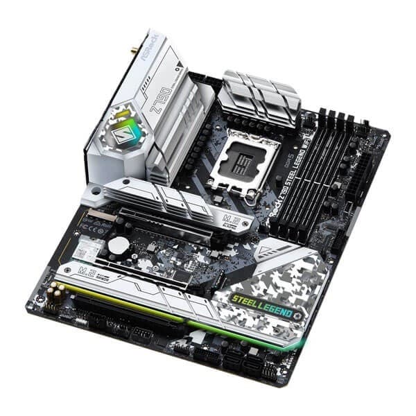 ASRock Z790 Steel Legend WIFI DDR5 Motherboard Supports Intel LGA 1700 Intel 12th , 13th & 14th Gen Processors - 3