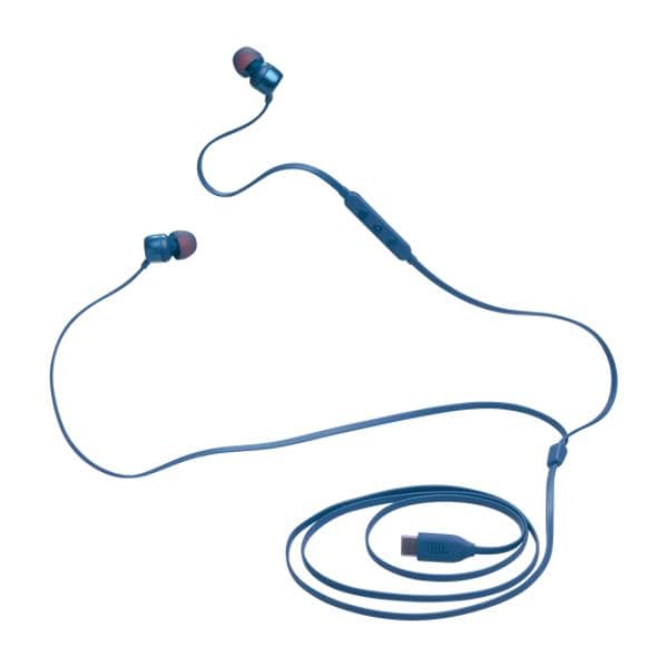 JBL Tune 310C USB Type C Earphones - Blue - 4