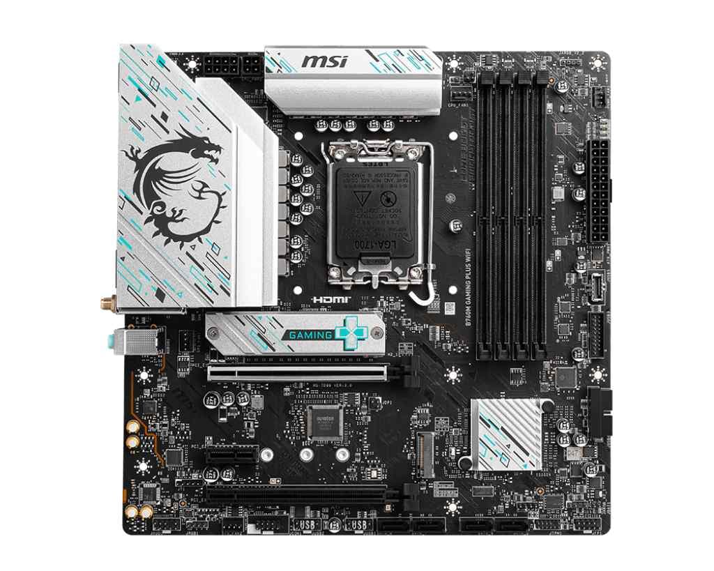 MSI B760M Gaming Plus WIFI DDR5 Motherboard Supports Intel 12th , 13th & 14th Gen Processors - 2