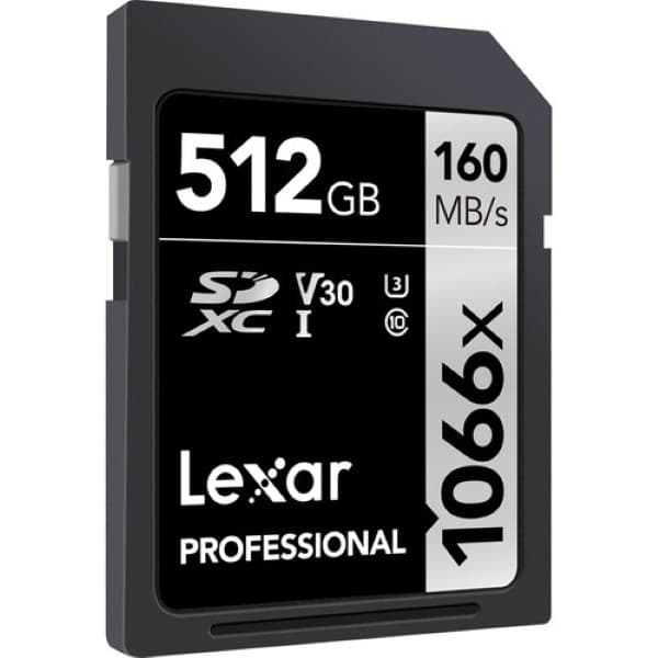 Lexar 512GB Professional 1066x SDXC UHS-I Memory Card (SILVER Series) - 3