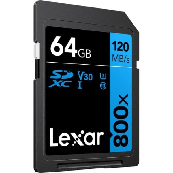 Lexar Professional 800X SDXC UHS-I U3 V30, 64 GB Memory Card - 2