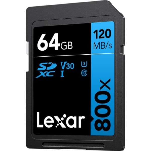 Lexar Professional 800X SDXC UHS-I U3 V30, 64 GB Memory Card - 3