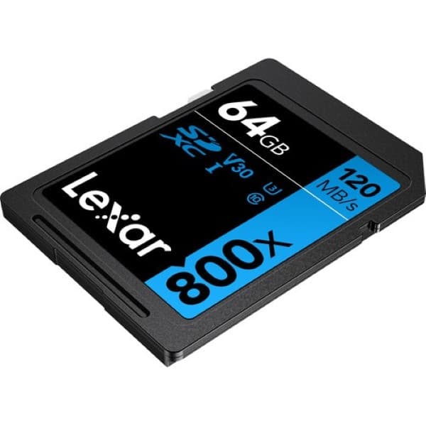 Lexar Professional 800X SDXC UHS-I U3 V30, 64 GB Memory Card - 4