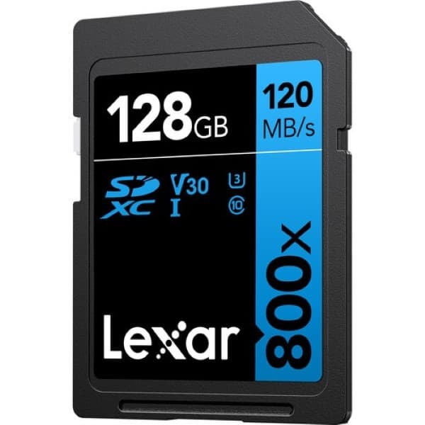 Lexar 128GB High-Performance 800x SDXC Memory Card - 3