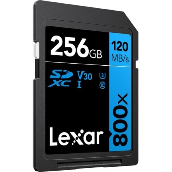 Lexar 256GB High-Performance 800x SDXC Memory Card - 5
