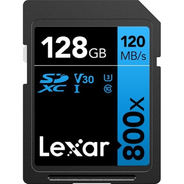 Lexar 128GB High-Performance 800x SDXC Memory Card - 1