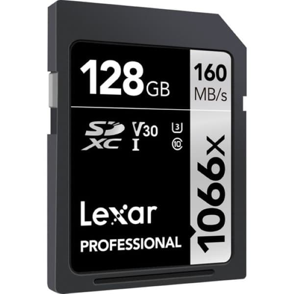 Lexar 128GB Professional 1066x SDXC UHS-I Memory Card (SILVER Series) - 2