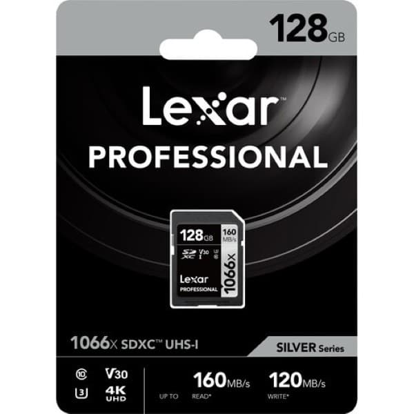 Lexar 128GB Professional 1066x SDXC UHS-I Memory Card (SILVER Series) - 3
