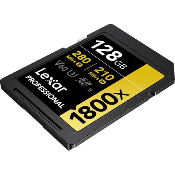 Lexar 128GB Professional 1800x SDXC UHS-II Memory Card (GOLD Series) - 3