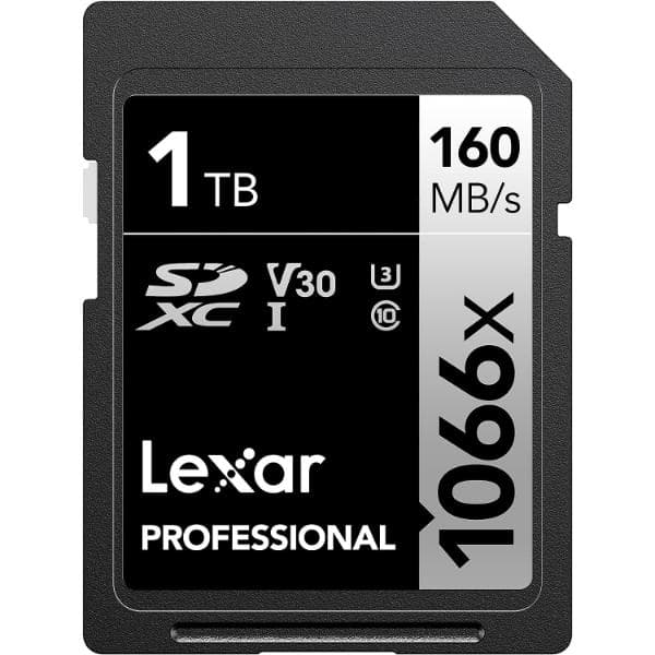 Lexar 1TB Professional 1066x SDXC UHS-I Memory Card (SILVER Series) - 1