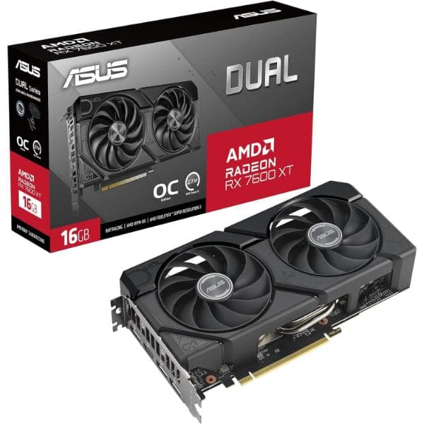 ASUS Dual Radeon RX 7600 XT OC Edition 16GB GDDR6 - 1