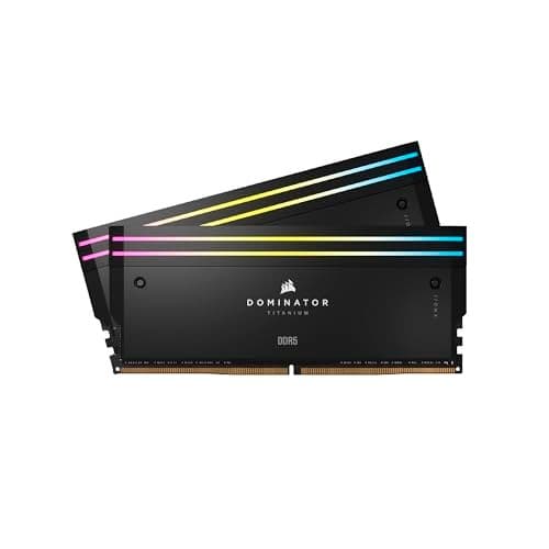CORSAIR Dominator Titanium RGB 32GB (2x16GB) DDR5 7200MHz CL34 RAM (Black) - 1