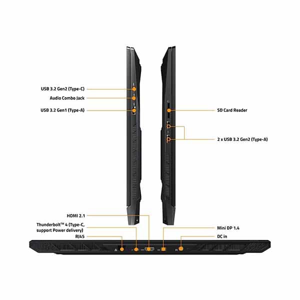 GIGABYTE Aorus - 17.3" 240 Hz - Intel Core i7 13th Gen 13700H (2.40GHz) - NVIDIA GeForce RTX 4070 Laptop GPU - 16 GB DDR5 - 1 TB Gen4 SSD - Windows 11 Home 64-bit - Gaming Laptop (17 BSF-73IN654SH ) - 5