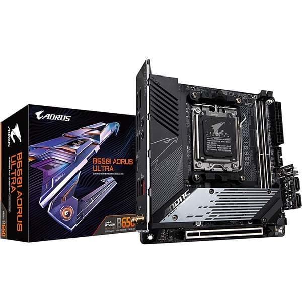 GIGABYTE B650I Aorus Ultra AM5 AMD B650 SATA 6Gb/s Mini ITX Motherboard - 1
