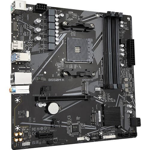 Gigabyte B550M K (rev. 1.0) AM4 Micro-ATX Motherboard - 2