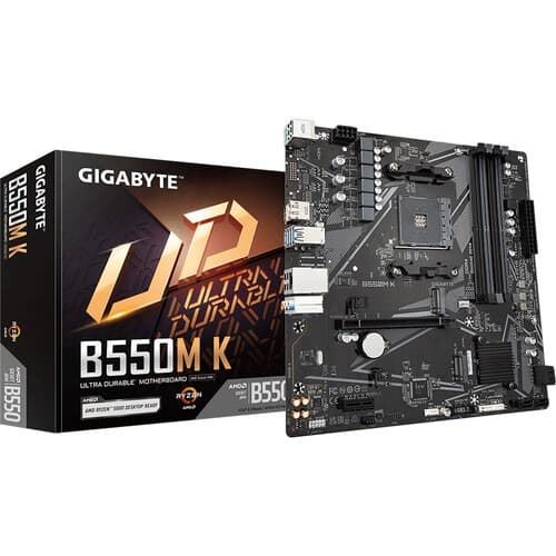 Gigabyte B550M K (rev. 1.0) AM4 Micro-ATX Motherboard - 1