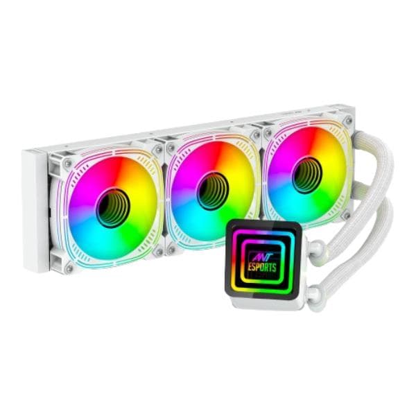 Ant Esports ICE-Infinite 360 ARGB CPU Liquid Cooler – White - 1