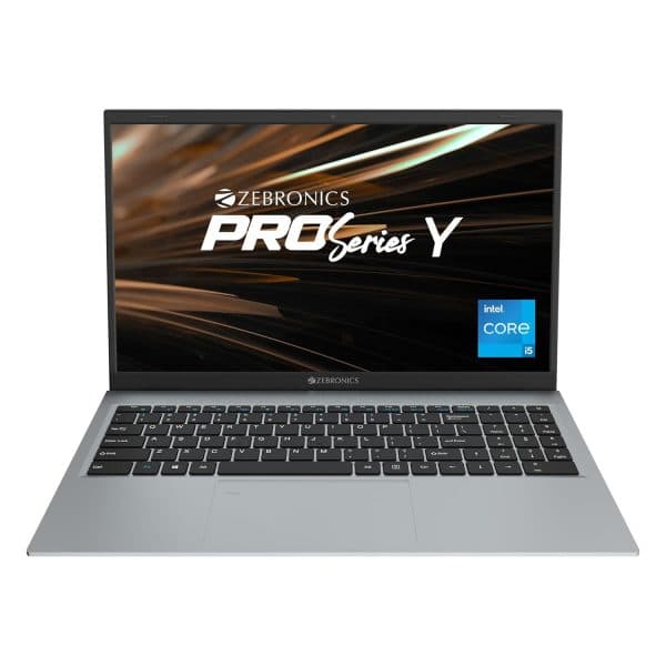 ZEBRONICS NBC 2S Core i5 11th Gen 1155G7 - (8 GB RAM/ 512 GB M.2 SSD/Windows 11 Home) 15.6” 1080p, Type C Port, Fingerprint Sensor, 38.5Wh Battery (Silver) - 1
