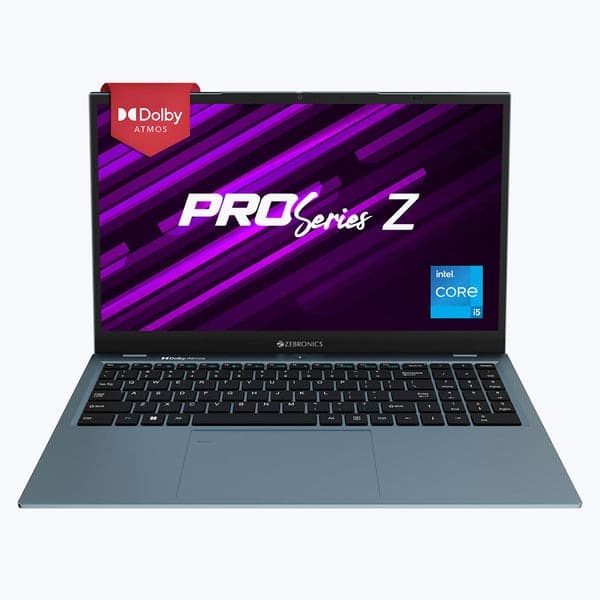 ZEBRONICS NBC 4S Intel Core i5 12th Gen 1235U Laptop- (16 GB RAM 3200MHz/512 GB M.2 SATA SSD/Windows 11 Home) 15.6” 1080p,Dolby Atmos, Type C Port, Fingerprint Sensor,38.5Wh Battery (Blue) - 1