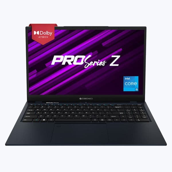 ZEBRONICS NBC 4S Intel Core i5 12th Gen 1235U Laptop- (16 GB RAM 3200MHz/512 GB M.2 SATA SSD/Windows 11 Home) 15.6” 1080p,Dolby Atmos, Type C Port, Fingerprint Sensor,38.5Wh Battery (Midnight Blue) - 1