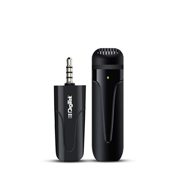 Digitek (DWM 005) Wireless Microphone with Aux Connector, Compatible for Noise Cancellation Mic Suitable