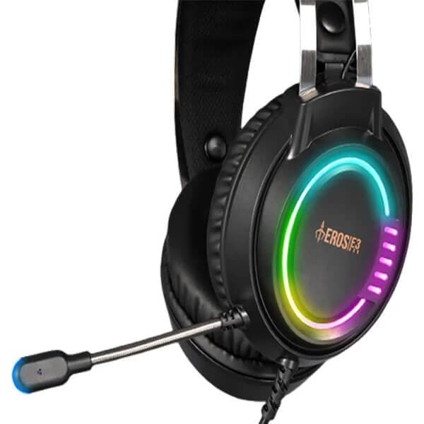 Gamdias Eros E3 RGB Gaming Headset (Black) - 4
