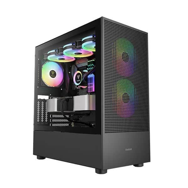 Gamdias Talos E3 Mesh Elite ARGB (E-ATX) Mid Tower Cabinet (Black) - 1