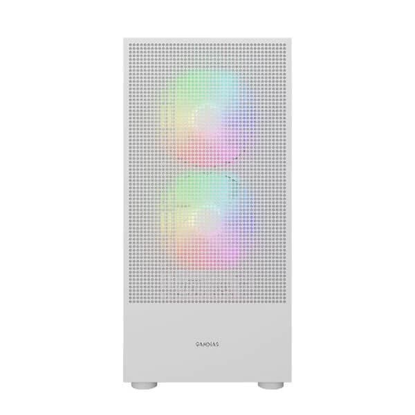 Gamdias Talos E3 Mesh Elite ARGB (E-ATX) Mid Tower Cabinet (White) - 6