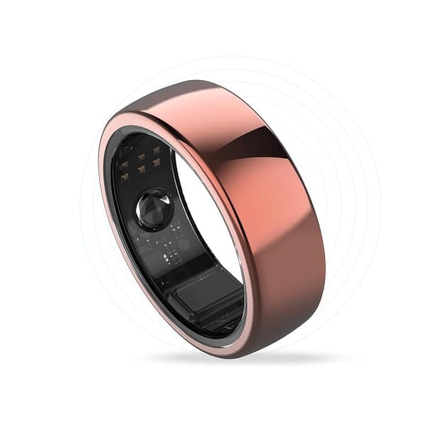 AaboRing Health & Fitness Tracker Smart Ring Size 12 - Rose Gold