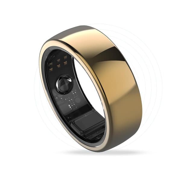 AaboRing Health & Fitness Tracker Smart Ring Size 11 - Gold - 1