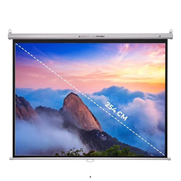 Zebronics PSH100A Manual 100" Projector Screen - 1