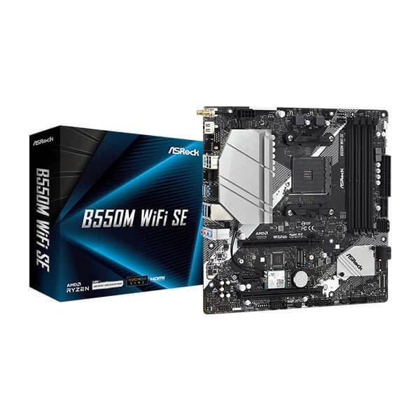 ASRock B550M WiFi SE Motherboard - 1