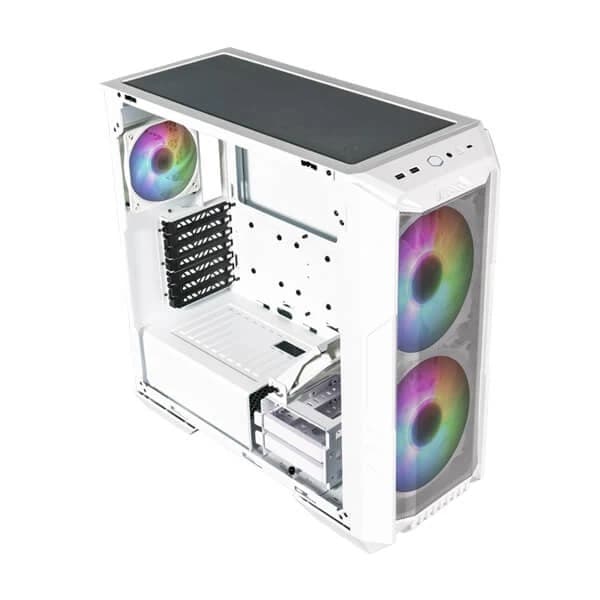 Cooler Master HAF 500 (E-ATX) Cabinet (White) - 4
