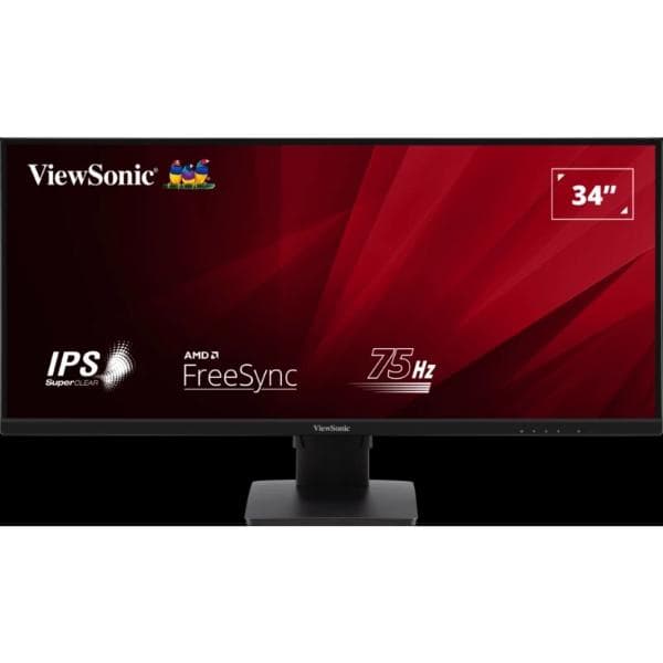 ViewSonic VA3456-MHDJ 34" UWQHD Free Sync Ultra Wide Monitor Black - 4