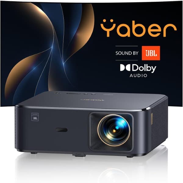 YABER K2s FDH Projector with Sound By JBL