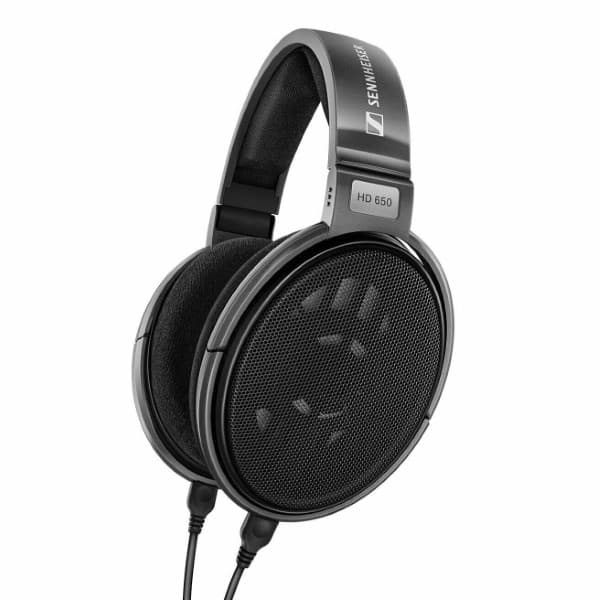 Sennheiser HD 650 Open‑Back Hi-Res Audiophile Headphones, Reference Grade Sound, Airy Design, Plush Ear Pads, Rich Bass, Black