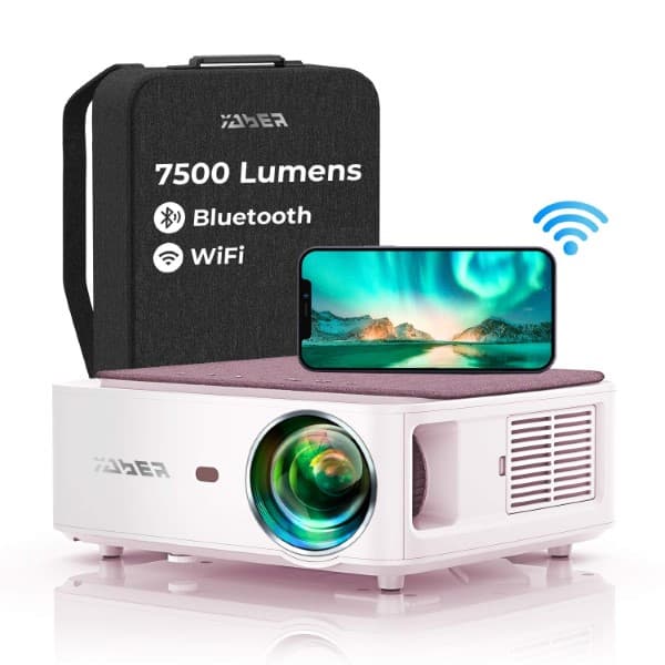 YABER V6 Wifi Bluetooth FHD Portable Wireless Projector - 1