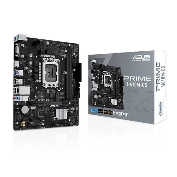 Asus Prime H610M-CS DDR5 Intel LGA 1700 mATX Motherboard Supports Intel 12th, 13th & 14th Gen Processors - 1