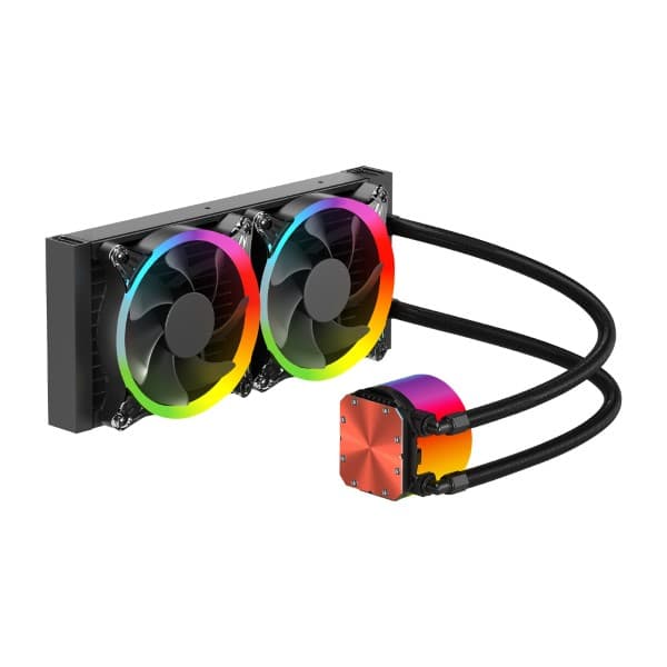 Ant Esports ICE Chroma 240 ARGB 240mm ARGB Liquid Cooler I AIO – Black - 1