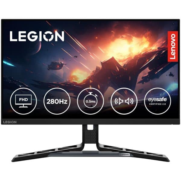 Lenovo Legion R25f-30 | 25 Inch (63.50cm) FHD 240Hz Gaming Monitor | 0.5ms, AMD FreeSync, 99% sRGB, 90% DCI-P3, Speaker, 2xHDMI 2.1,1xDP| Tilt, Swivel, Pivot, Height Adjust Stand | Black | 67B8GACBIN - 1