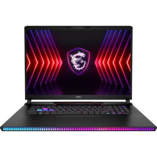 MSI Raider GE78HX 14VHG 17 Inch i9-14900HX DDR5 RAM 32GB (16*2) 2TB NVMe PCIe Gen4x4 SSD RTX 4080,GDDR6 12GB Gaming Laptop 9S7-17S151-805 - 1