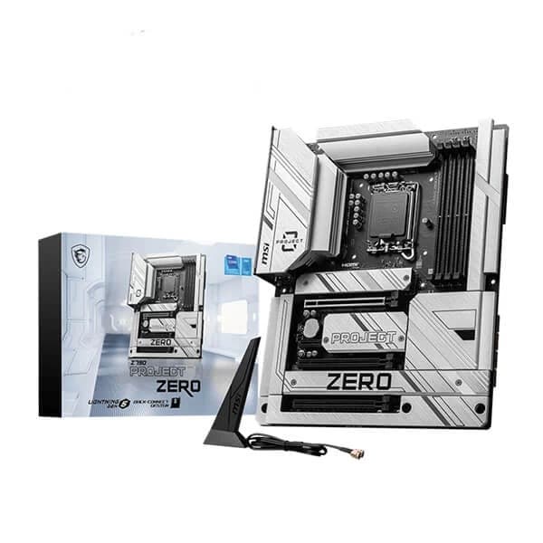 MSI Z790 Project Zero (Wi-Fi) DDR5 Motherboard Supports Intel 12th , 13th & 14th Gen Processors - 1