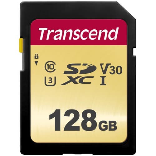 Transcend 128GB 500S UHS-I SDXC Memory Card - 1
