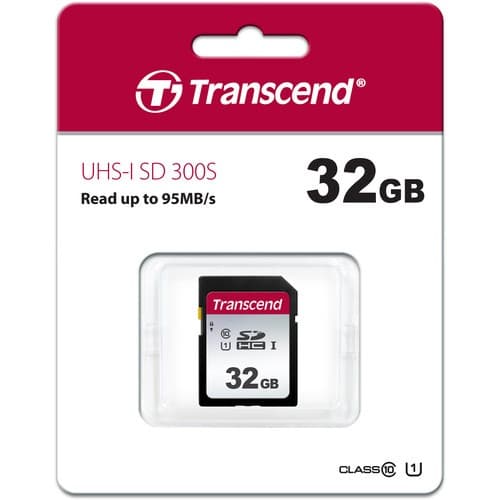 Transcend 32GB 300S UHS-I SDHC Memory Card - 2
