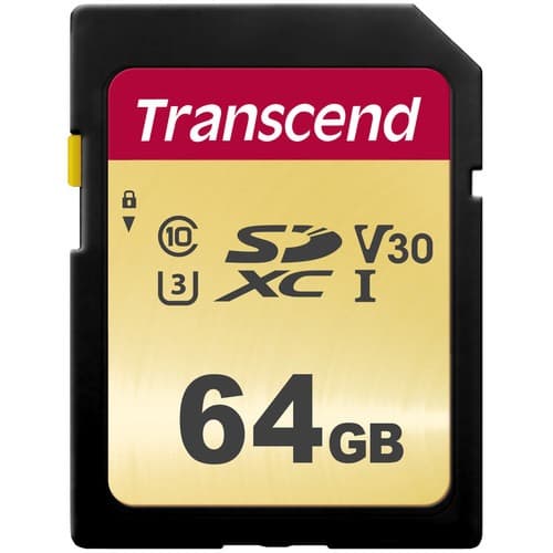Transcend 128GB 500S UHS-I SDXC Memory Card - 4