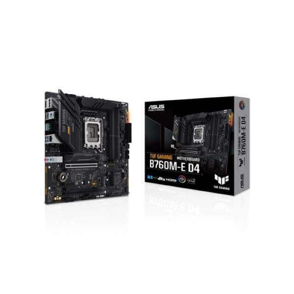 ASUS TUF GAMING B760M-E D4 Intel LGA1700 mATX Motherboard Supports Intel 12th, 13th & 14th Gen Processors - 1