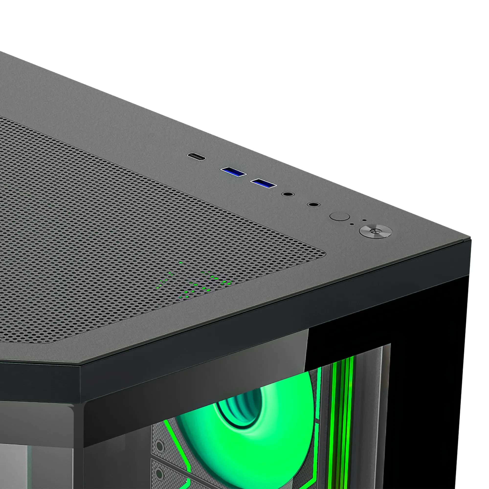 Ant Esports Crystal X11 (ATX) Mid Tower Cabinet (Black) - 6