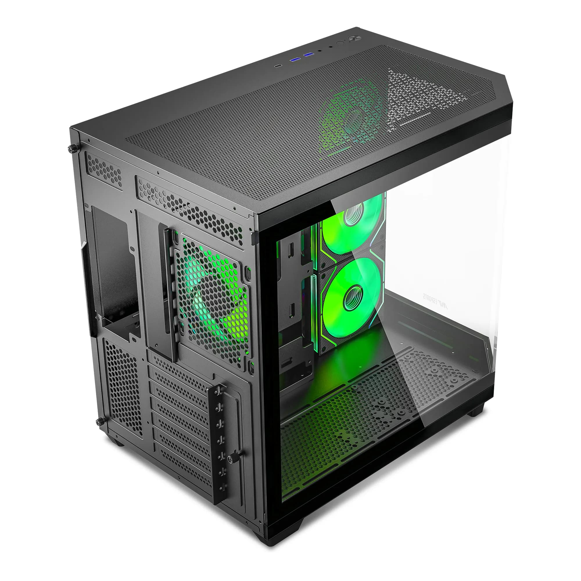 Ant Esports Crystal X11 (ATX) Mid Tower Cabinet (Black) - 13