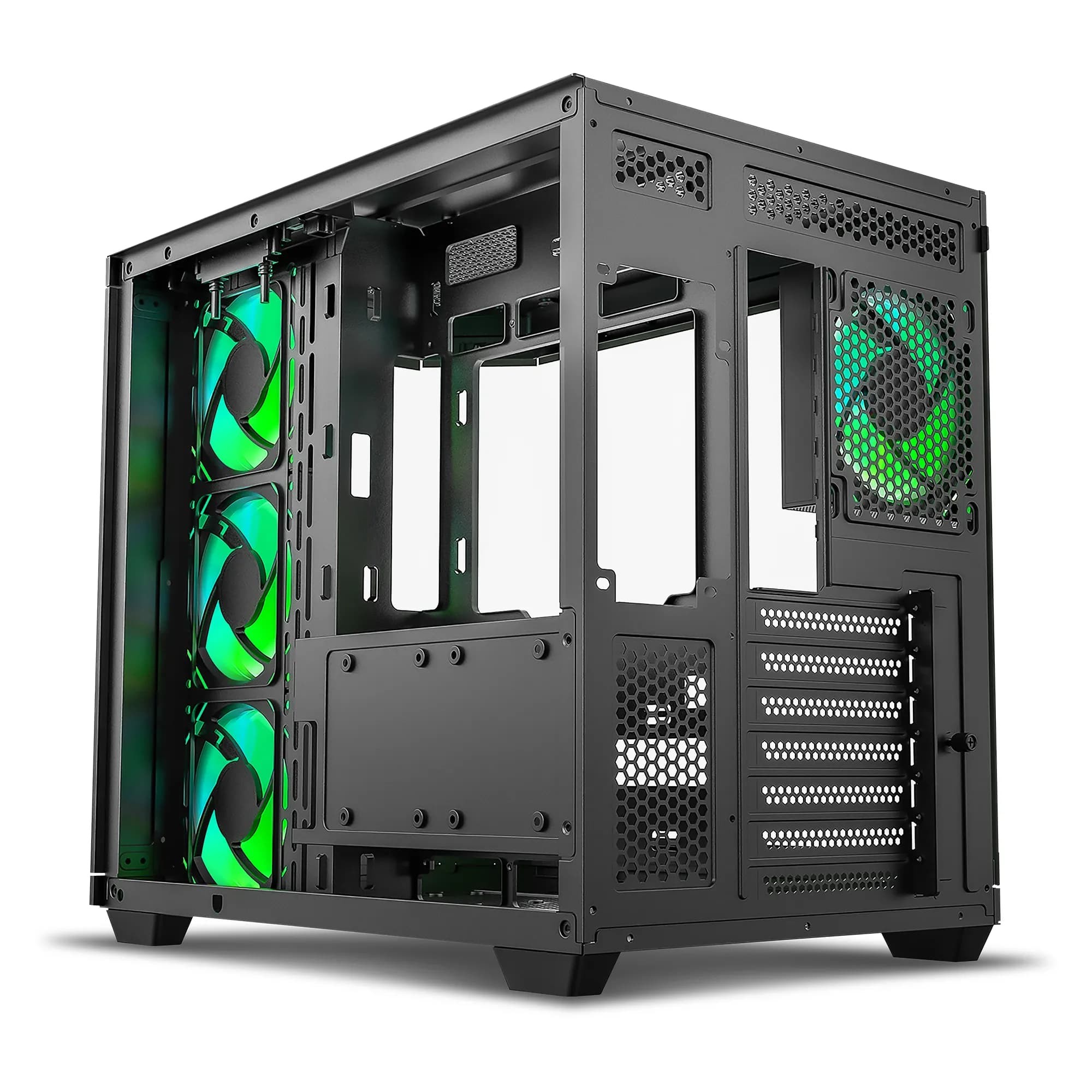 Ant Esports Crystal X11 (ATX) Mid Tower Cabinet (Black) - 3